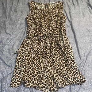 Leopard print romper